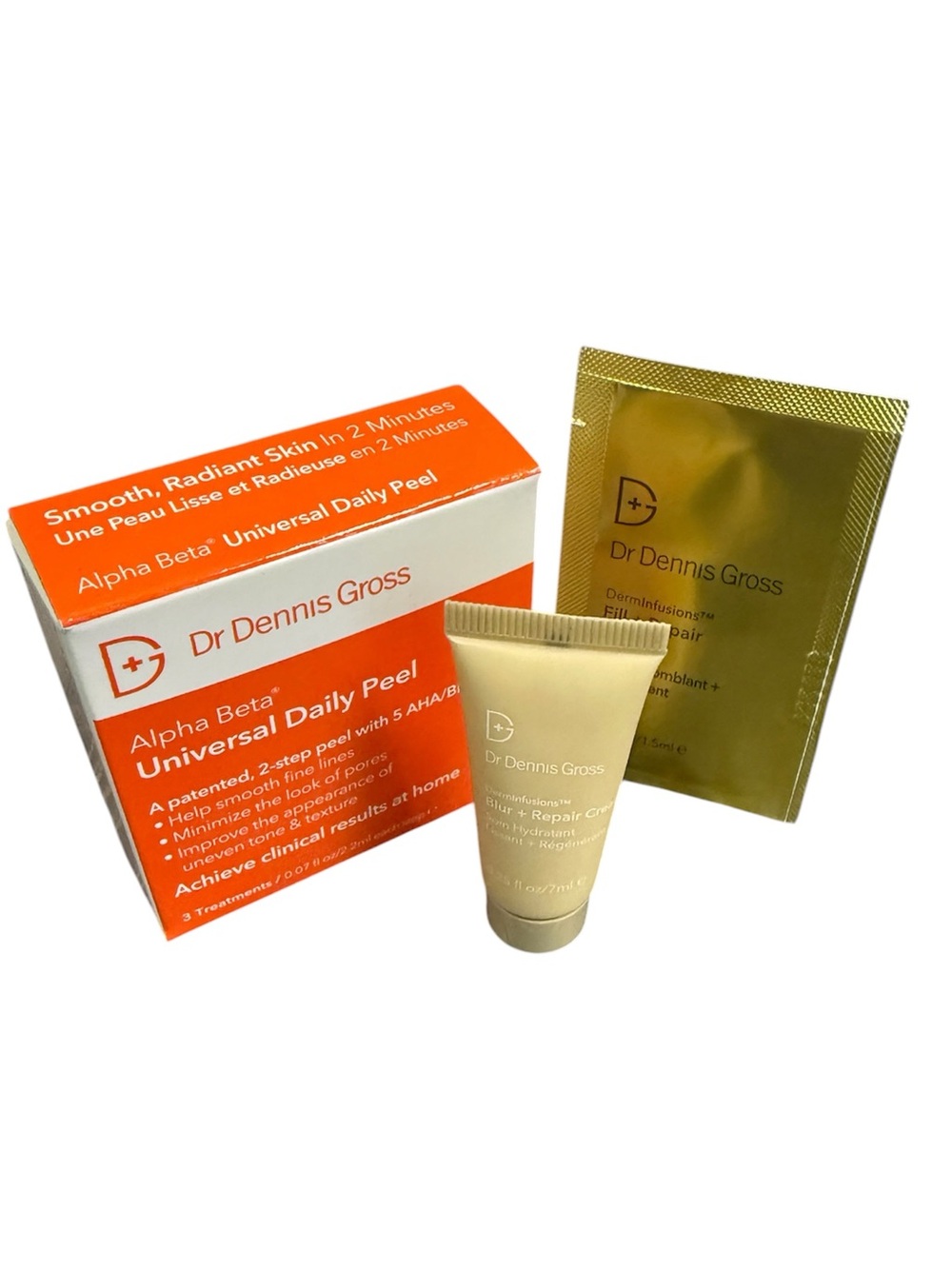 Dr Dennis Gross Skincare Trio Set - Daily Peel, Repair Cream & Repair Serum